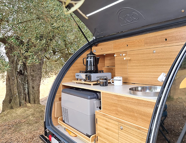 Cocina en coche